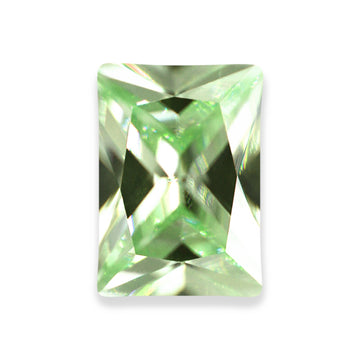 Radiant Peridot CZ Loose Gemstones